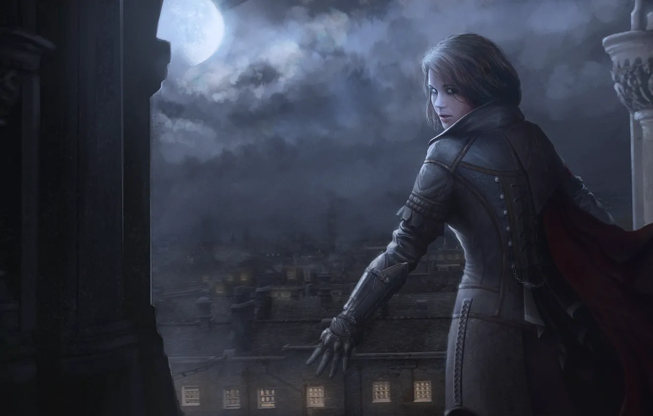 Photo wallpaper black, art, deviantart, assassin, assassin, Assassin's Creed Syndicate, Evie