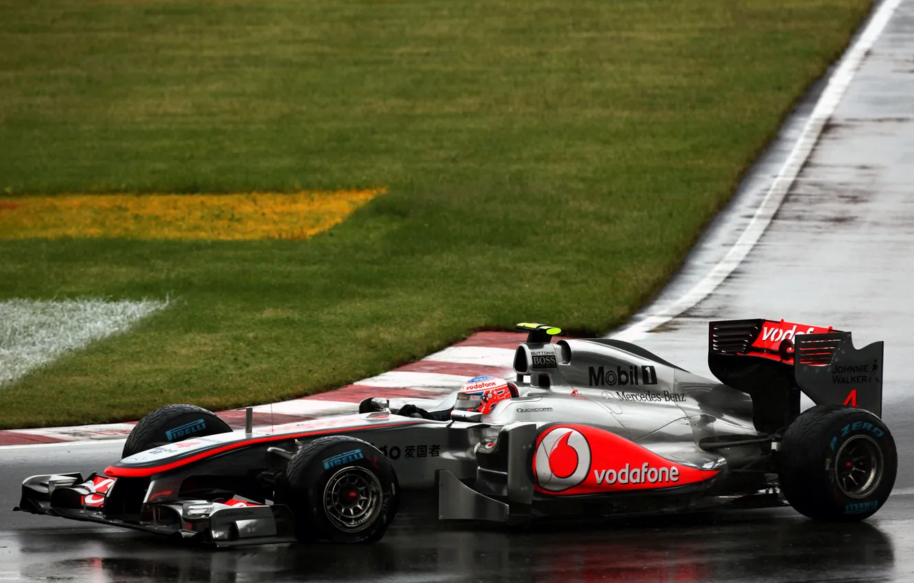 Photo wallpaper McLaren, Canada, 2011, Jenson Button, Grand Prix of Canada, stud Casino