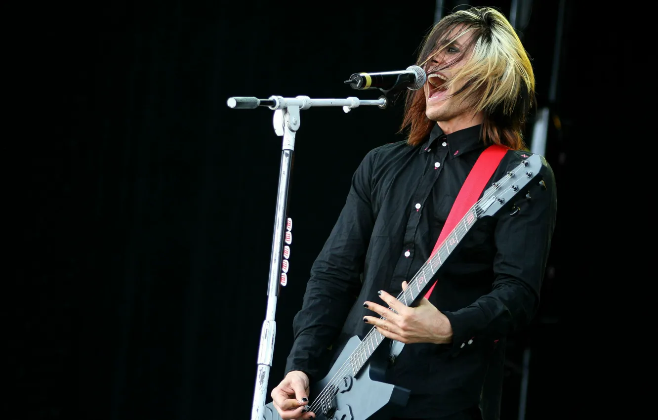 Photo wallpaper guitar, concert, 30 seconds to mars, Jared Leto, jared leto