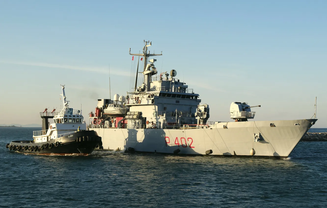 Photo wallpaper Libra, patrol ship, The Italian Navy