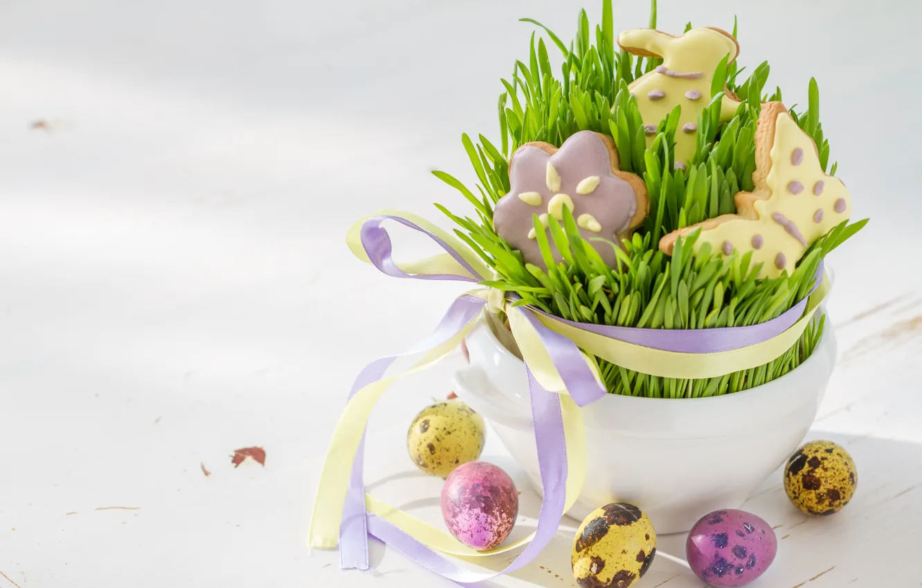 Photo wallpaper holiday, cookies, Easter, figures, Easter, composition, eggs, Naumenko Oleksandra