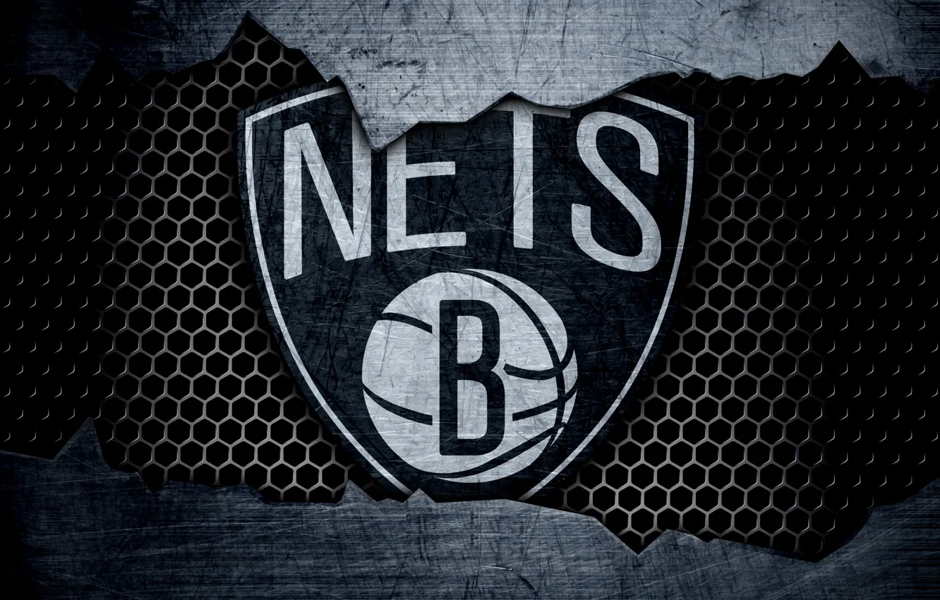 Photo wallpaper wallpaper, sport, logo, basketball, NBA, Brooklyn Nets