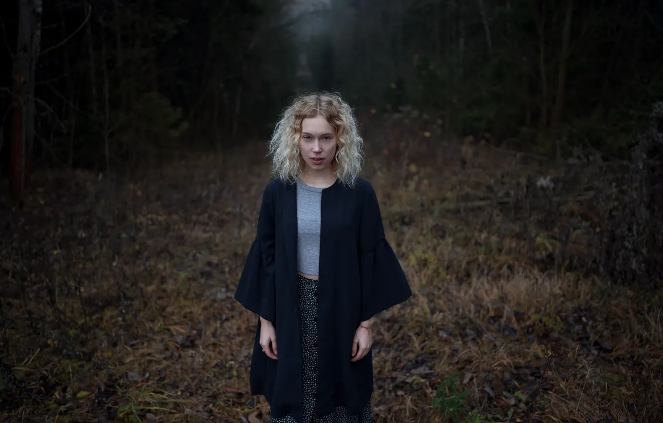 Photo wallpaper forest, girl, Aleks Five