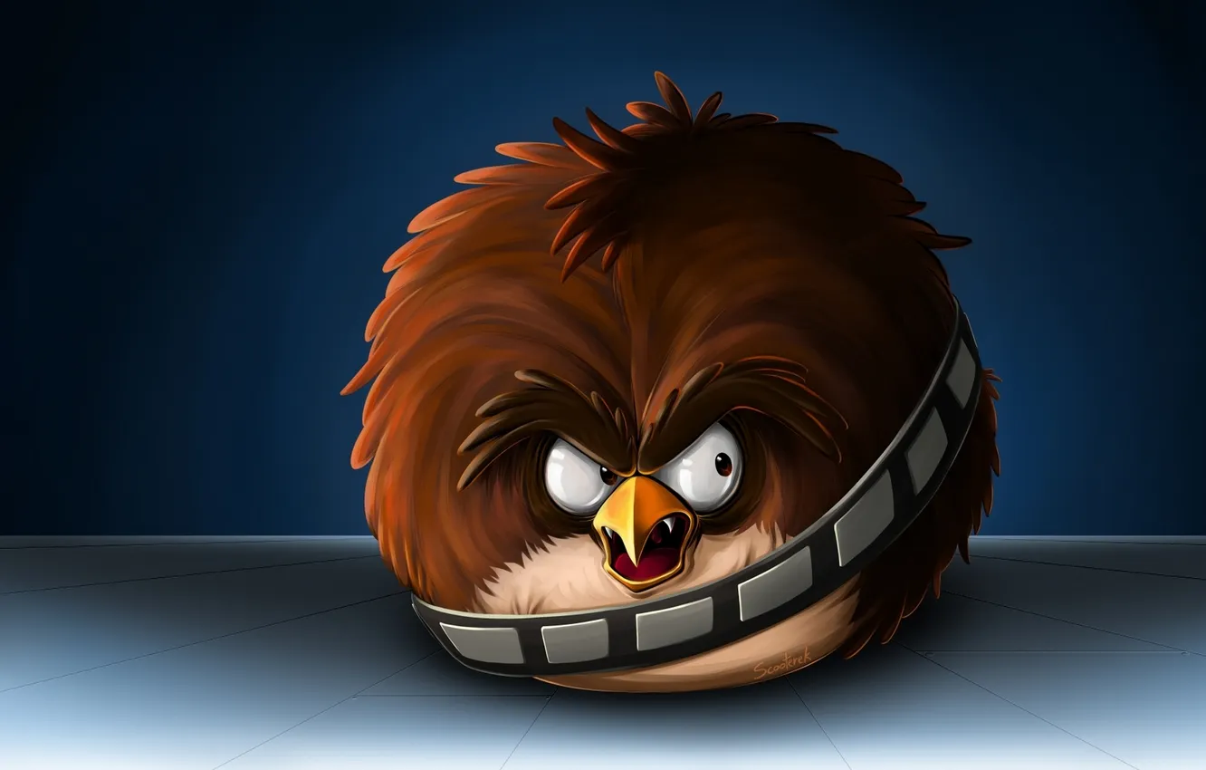 Photo wallpaper the game, Star Wars, Star wars, Angry Birds, Chewbacca, Chewie, Chewbacca, Angry Birds