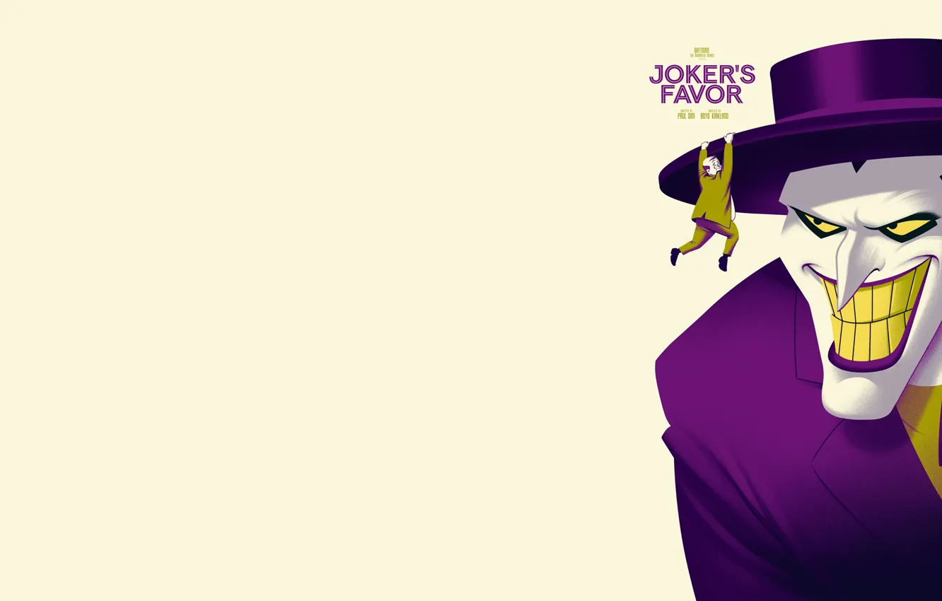 Photo wallpaper Joker, Batman: The Animated Series, The animated series, Mark Hamill, Joker's favor, Service Joker