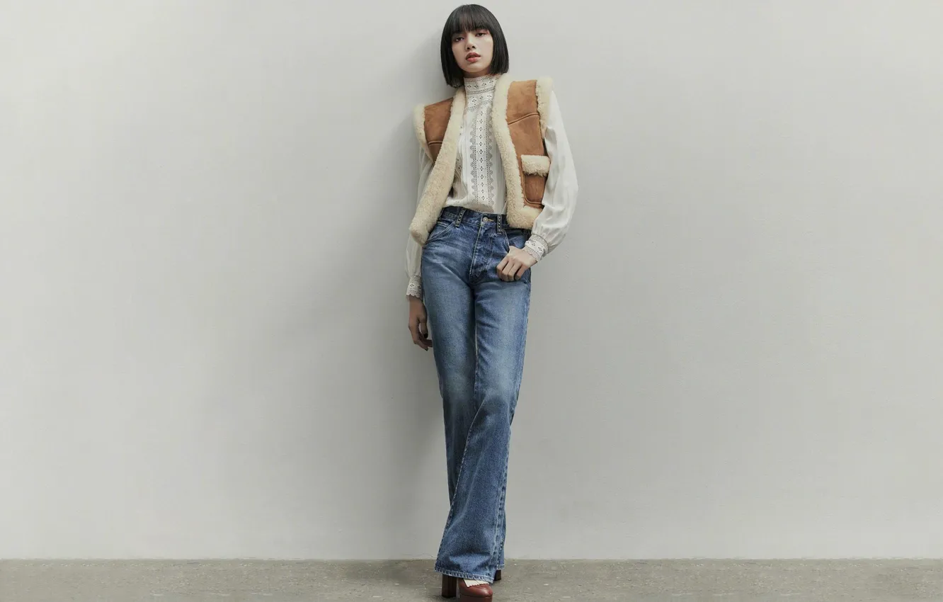 Photo wallpaper 2560x1440, Wallpaper for desktop, Kpop, 16:9, Blackpink, Lalisa Manoban, Fox Manoban, Lalisa Manoban