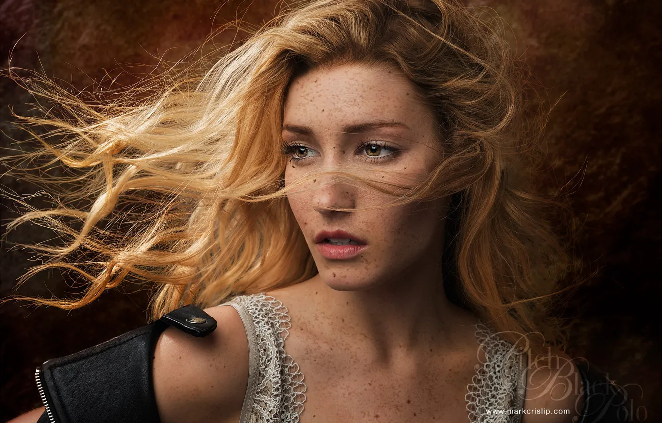 Photo wallpaper background, model, portrait, makeup, hairstyle, redhead, freckled, Mark Crislip