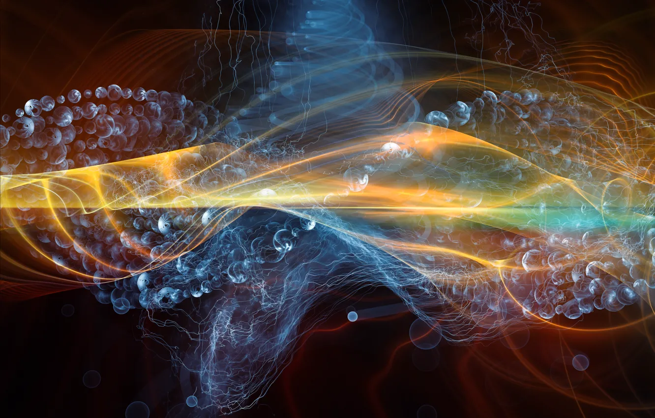 Photo wallpaper abstraction, fractal, chemistry