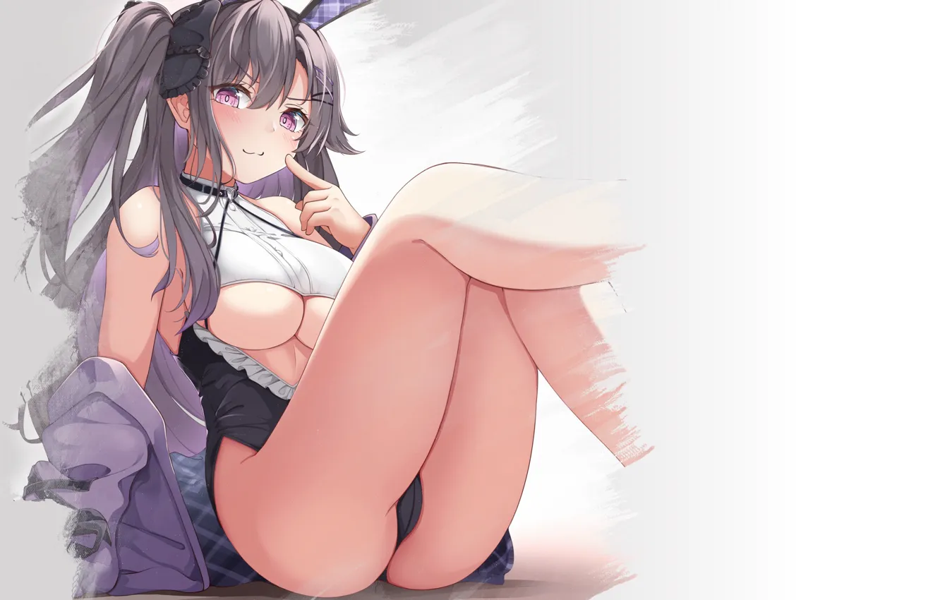 Photo wallpaper girl, pantsu, panties, legs, anime, babe, sexy legs, thick