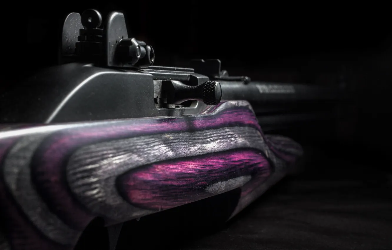 Photo wallpaper macro, weapons, background