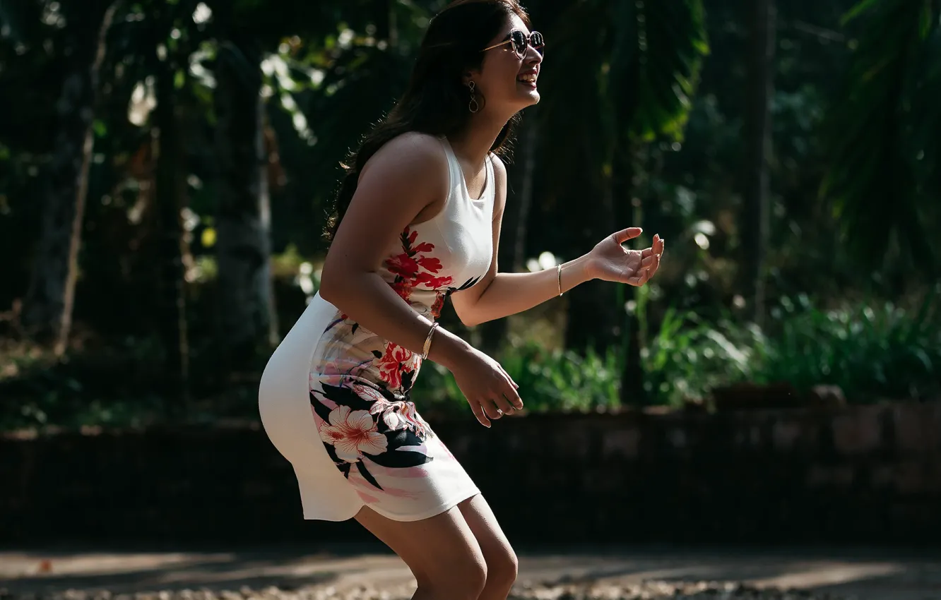 Photo wallpaper girl, hot, sexy, eyes, smile, beautiful, figure, model