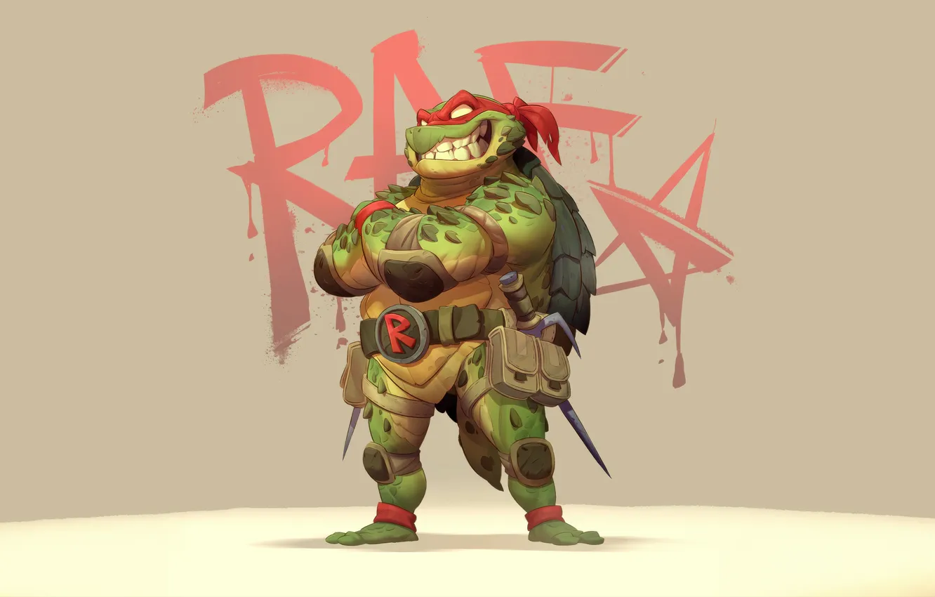 Photo wallpaper TMNT, Raphael, Teenage Mutant Ninja Turtles