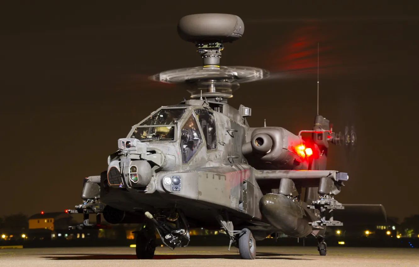 Photo wallpaper Helicopter, Apache, AH1, AH-64, Army Air Corps