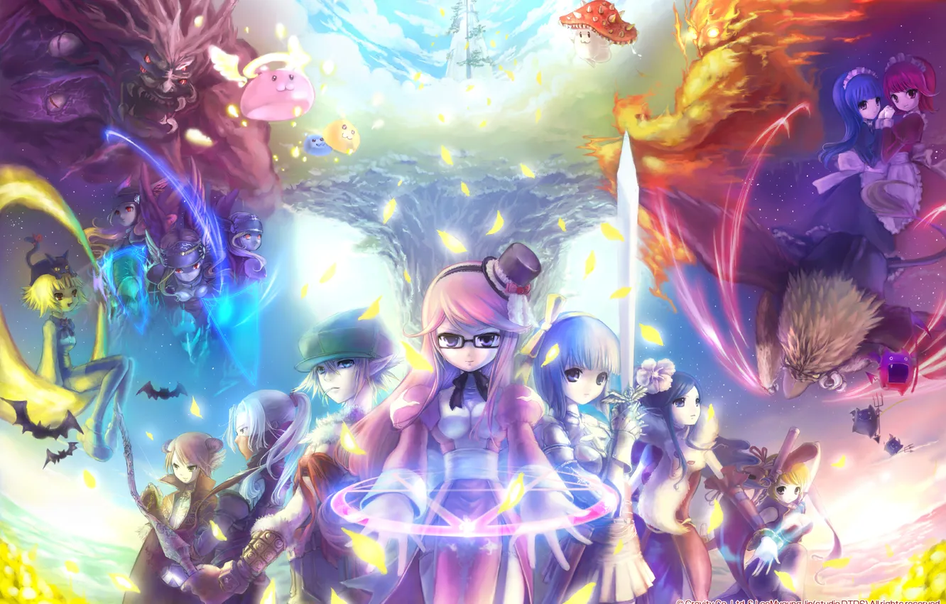 Photo wallpaper anime, Ragnarok Online, Ragnarok, MMORPG, maids