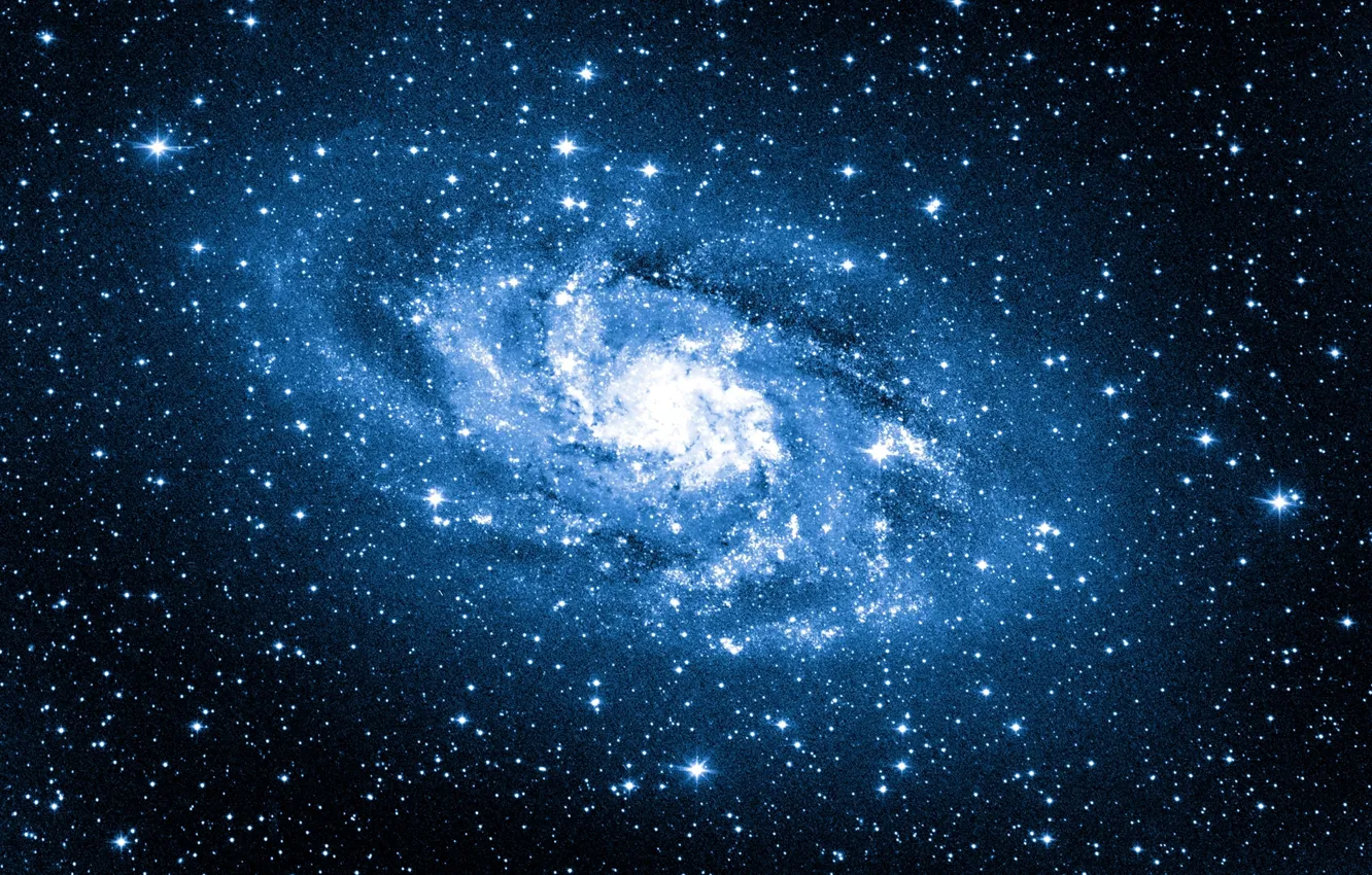 Photo wallpaper blue, stars, galaxy