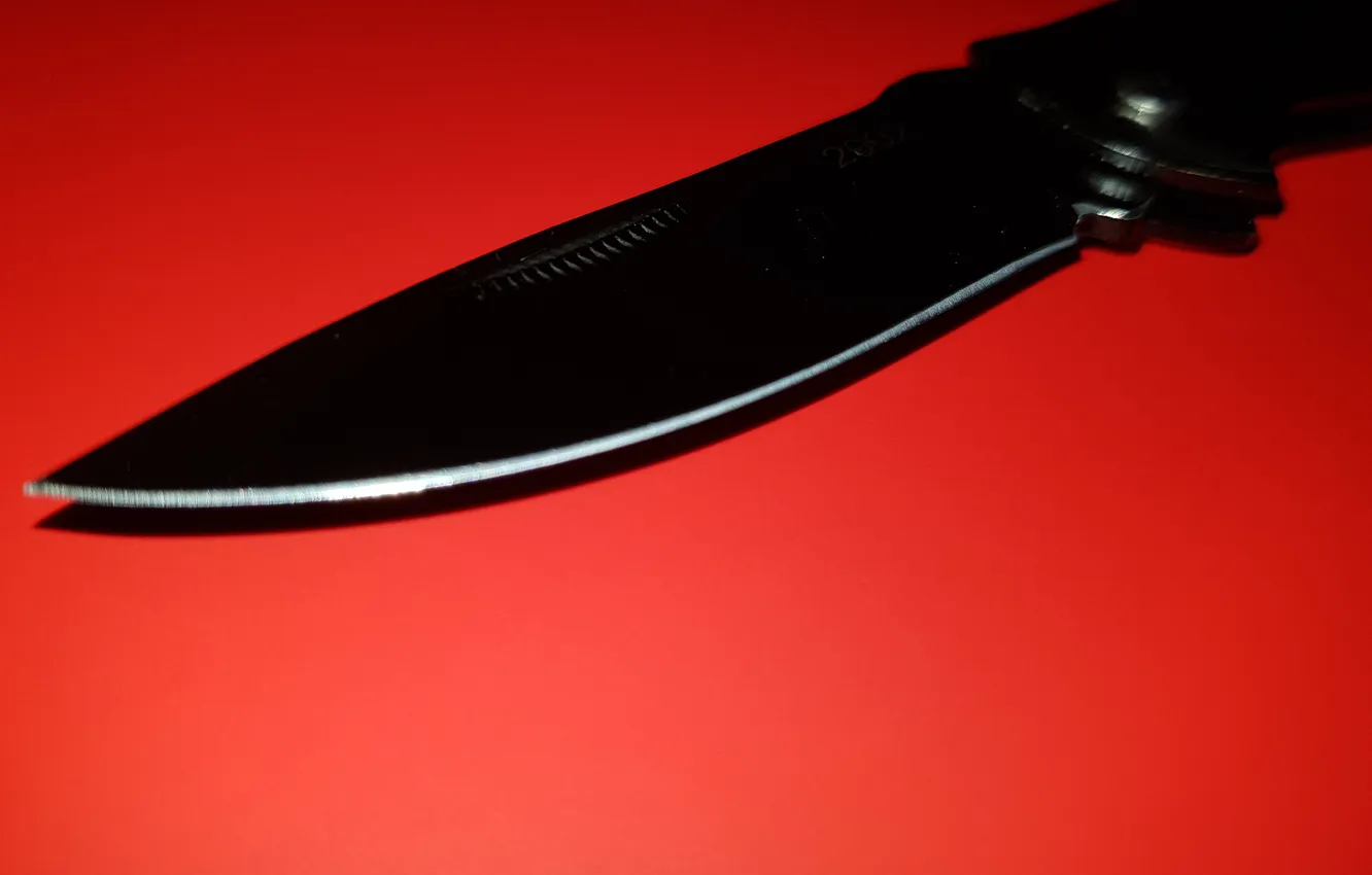 Photo wallpaper red, black, weapon, knife, pic, Sharp, Wallpaer, HD wallpape