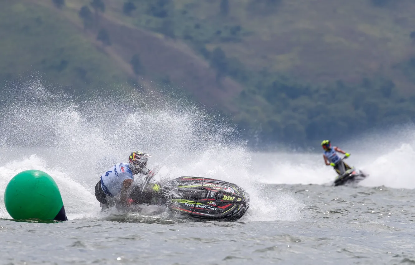 Photo wallpaper race, boat, speed