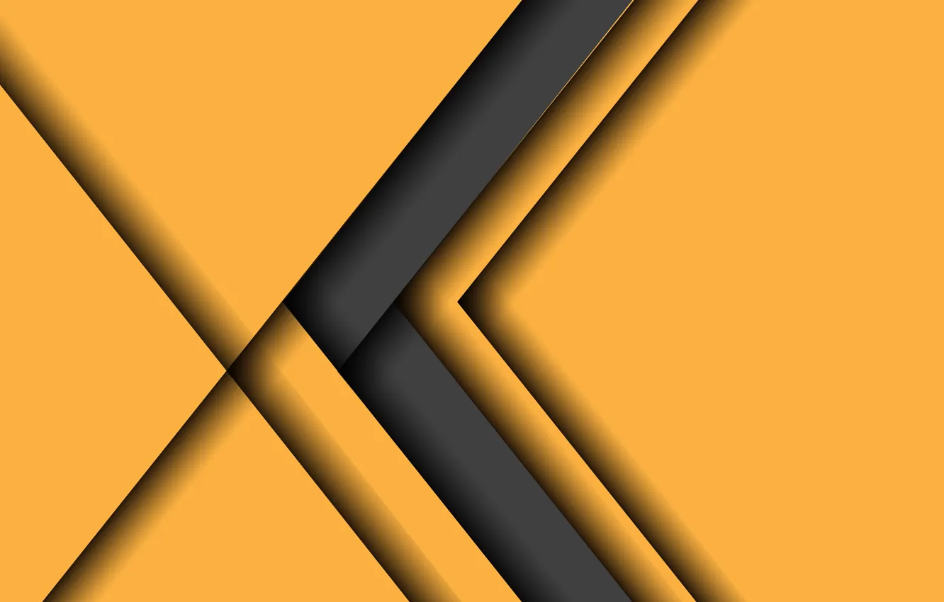 Photo wallpaper yellow, grey, background, arrow, design, material