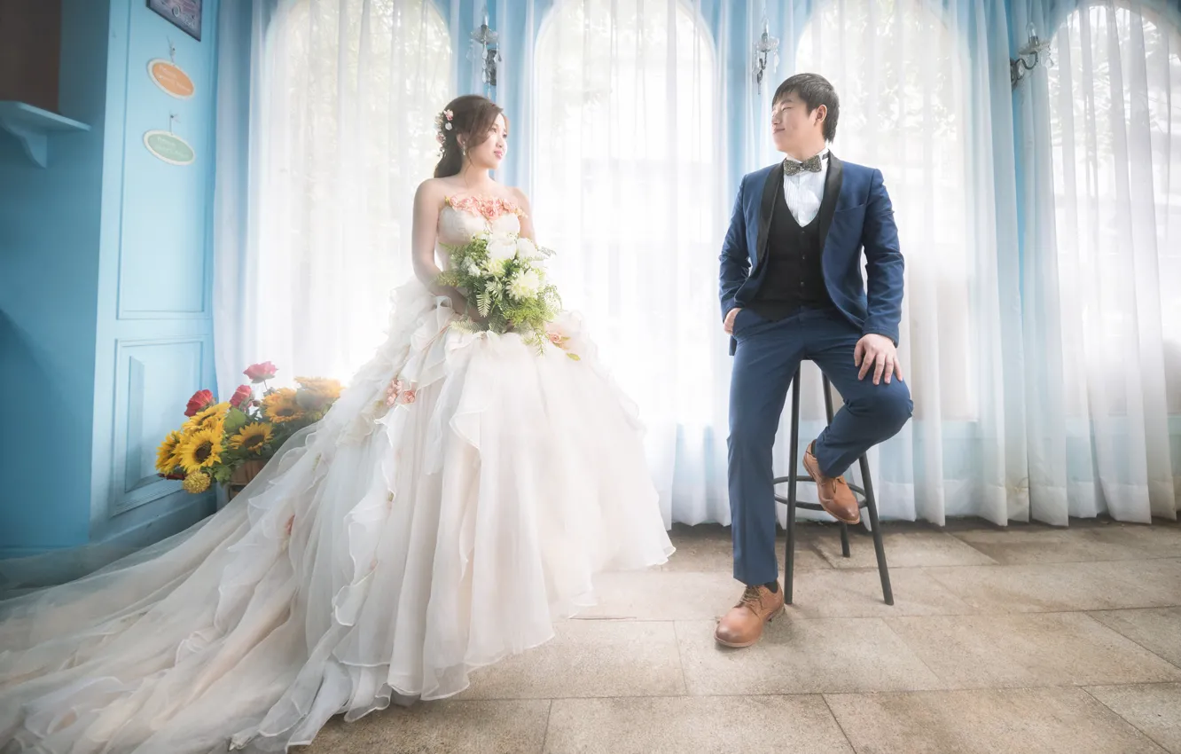 Photo wallpaper love, pair, wedding, the couple