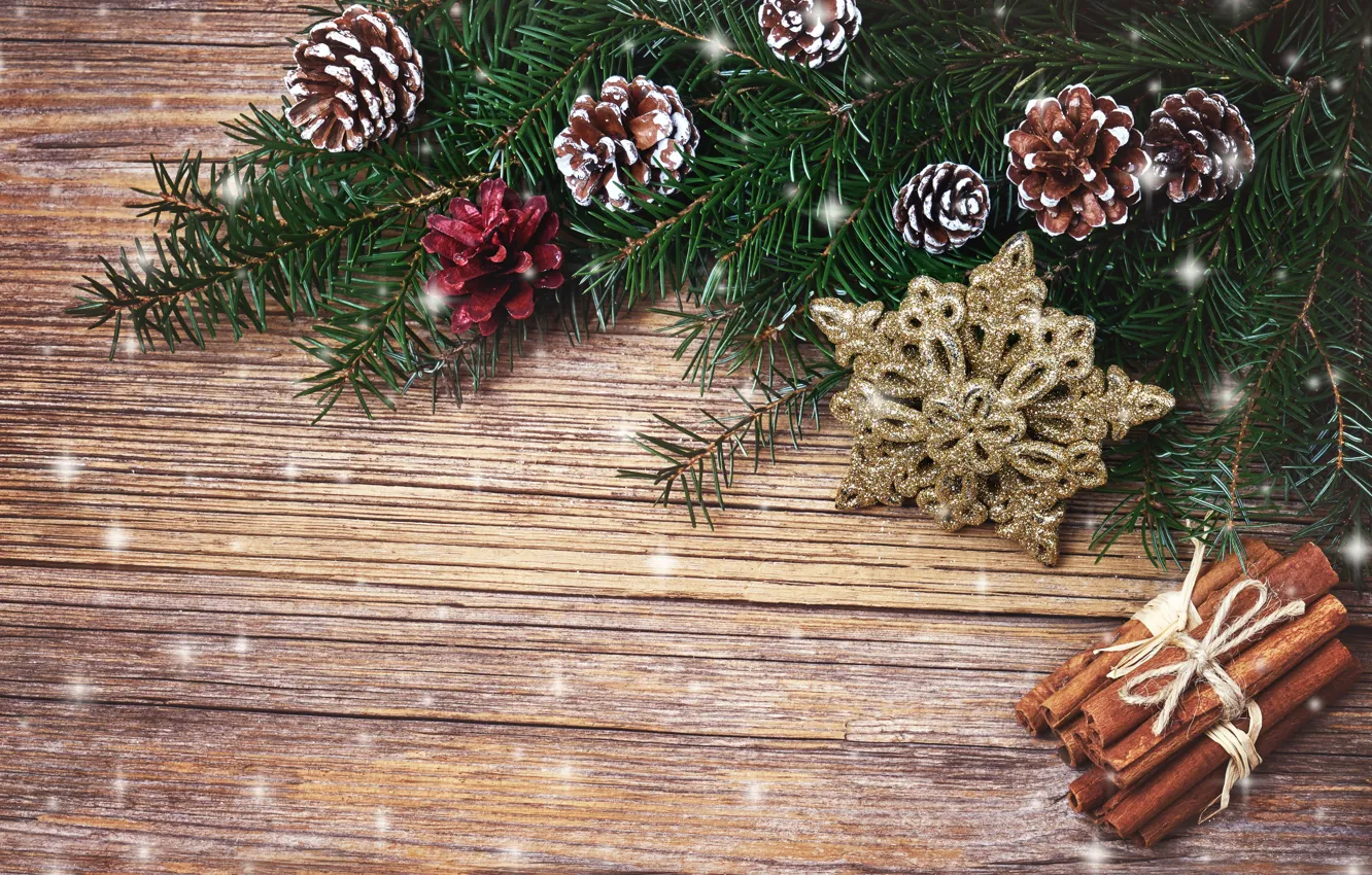 Photo wallpaper decoration, new year, Christmas, Christmas, wood, New Year, decoration, Merry