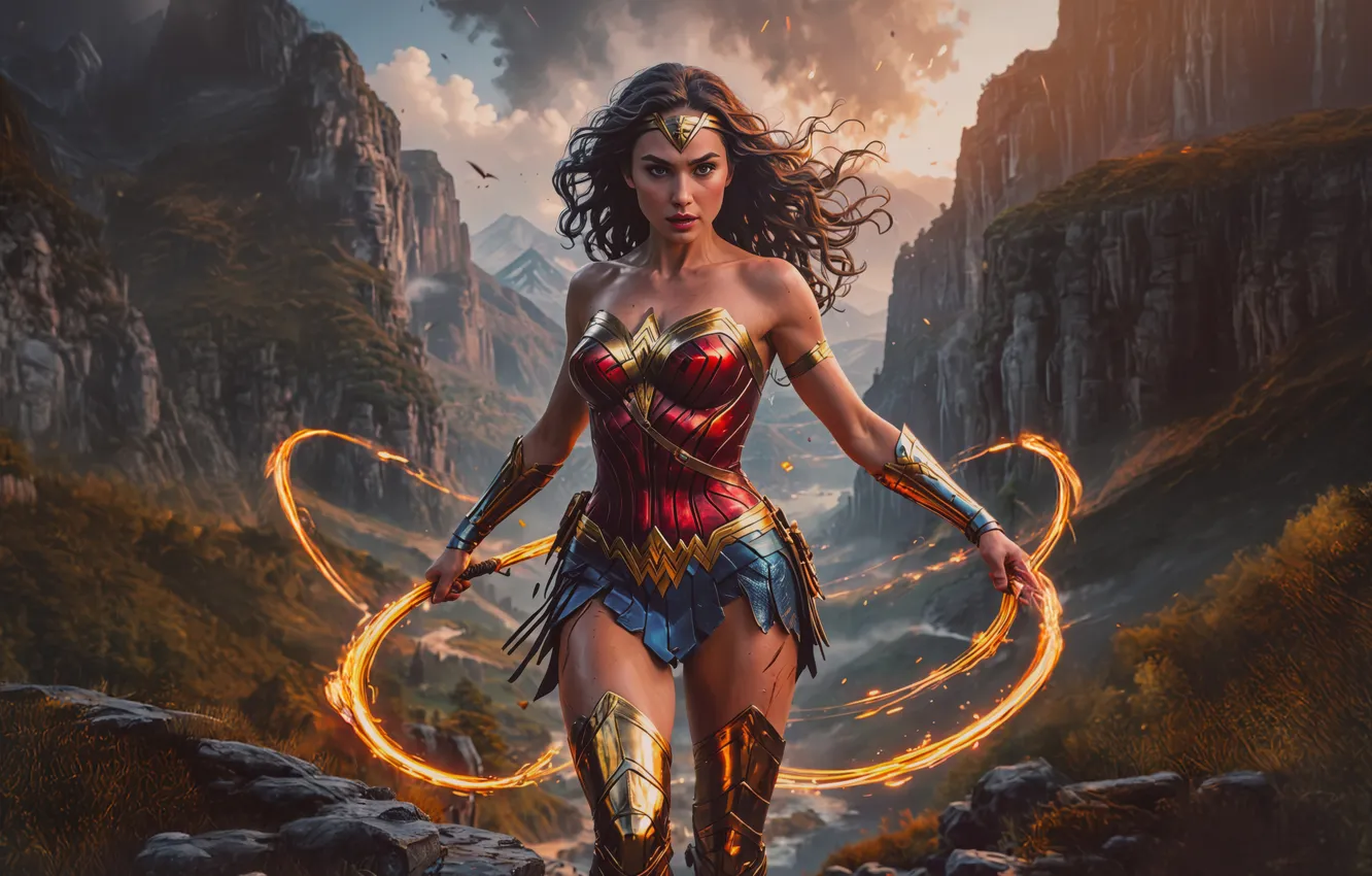 Photo wallpaper woman, Journey, Wonder, BEYOND