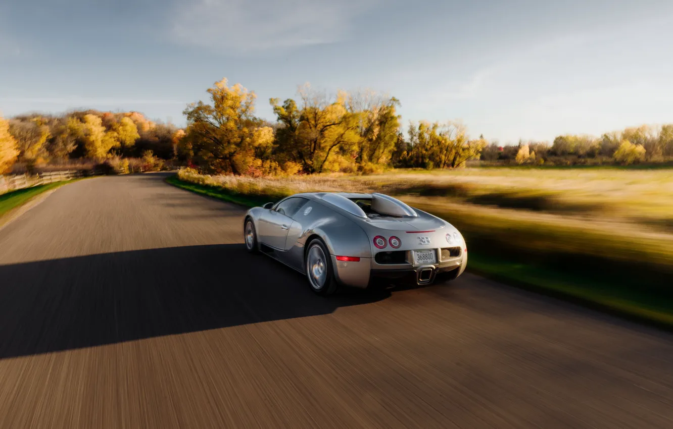 Photo wallpaper car, Bugatti, Veyron, Bugatti Veyron, drive, 16.4, motion