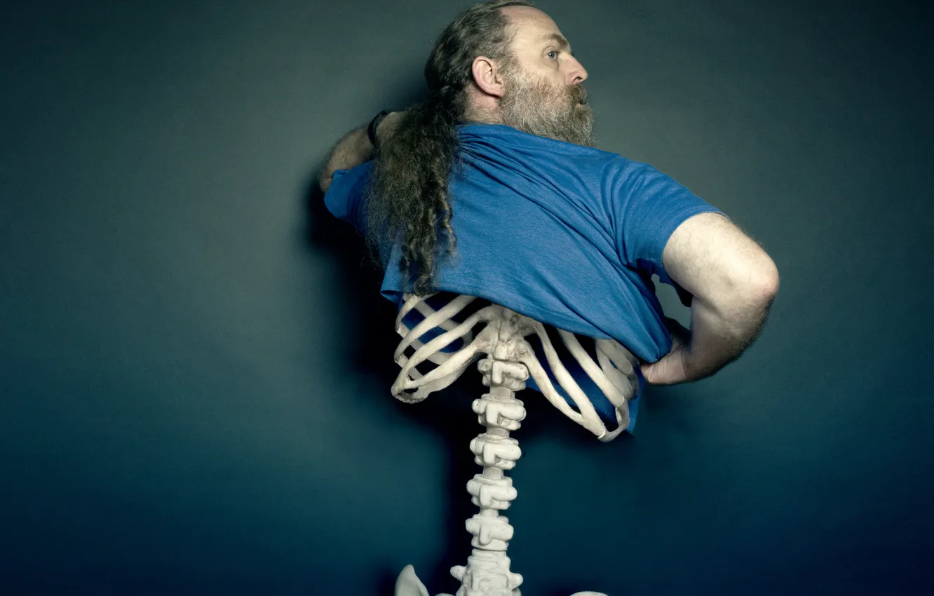 Photo wallpaper background, people, skeleton