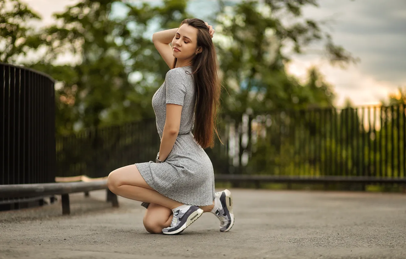 Photo wallpaper dress, legs, sponge, Kate, Igor Kupriyanov, Katerina Belous