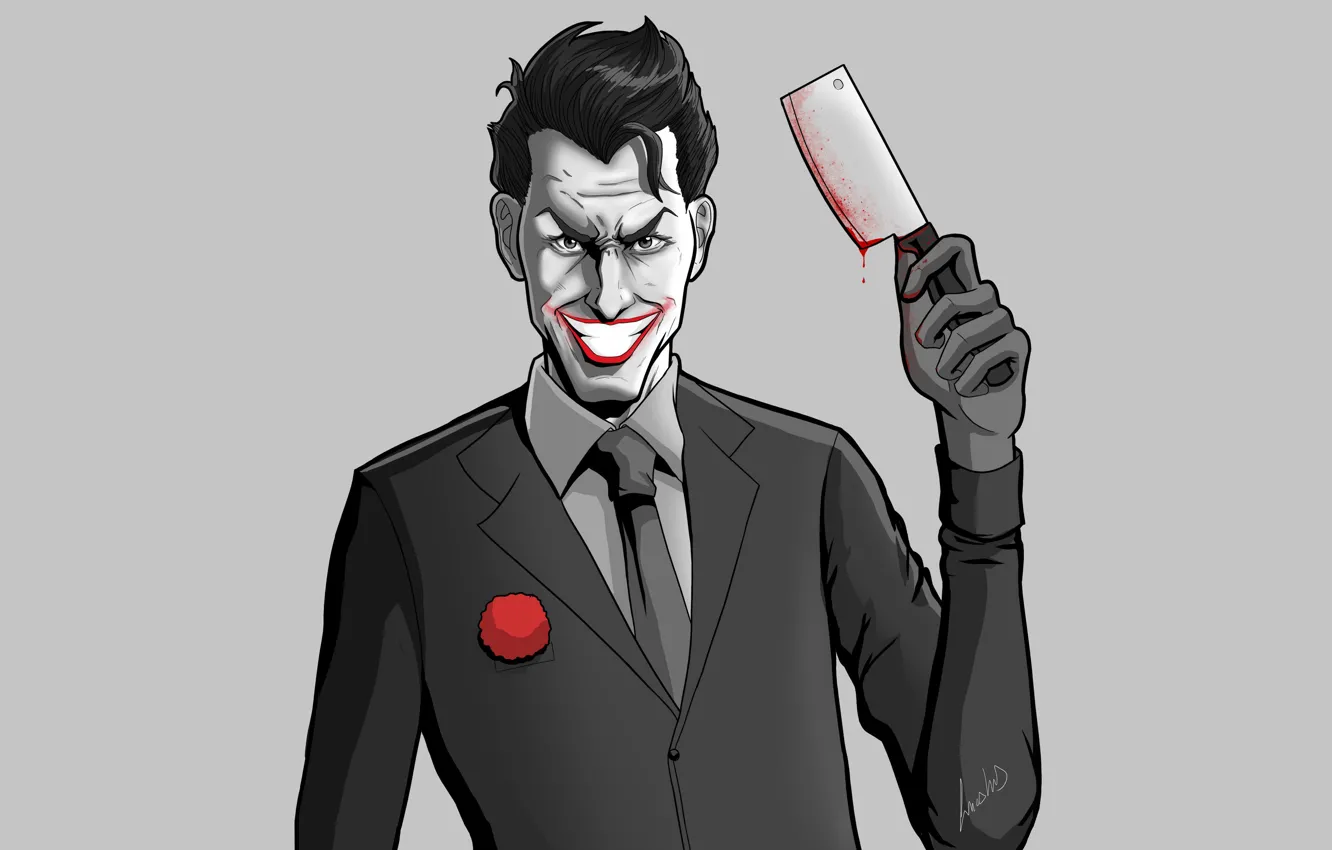 Photo wallpaper Joker, Concept Art, DC Comics, Characters, Comic Art, DC Art, by Lucas Neves, Joker PB