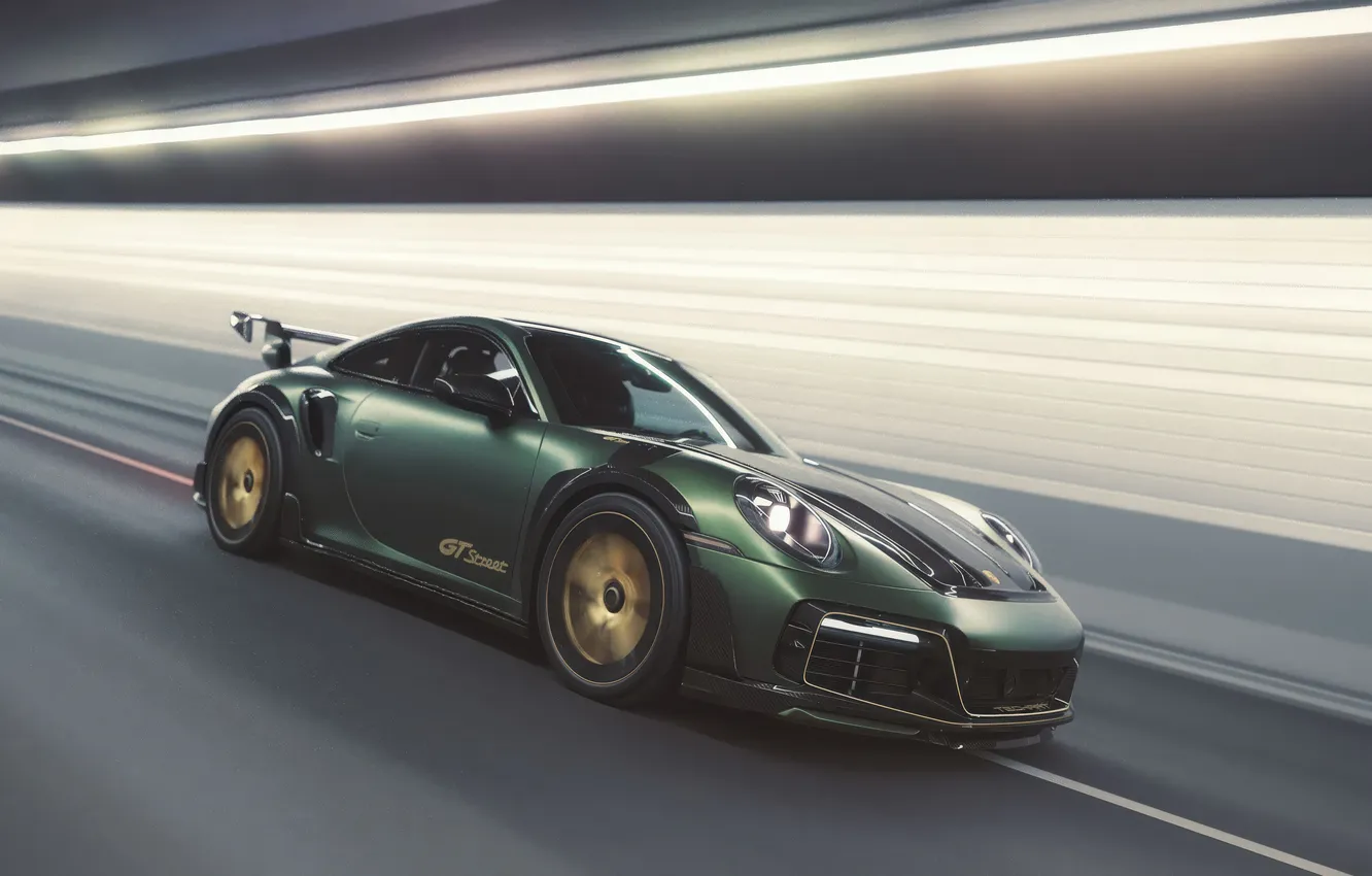 Photo wallpaper 911, Porsche, Turbo S, TechArt, 992, GTstreet