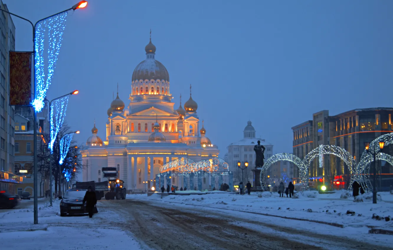 Photo wallpaper Cathedral, Russia, Saransk, Mordovia