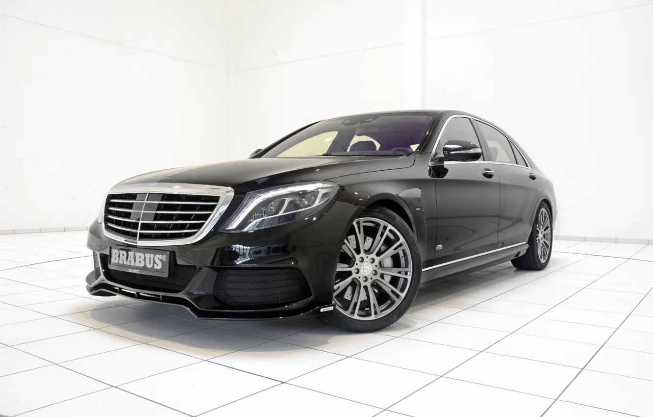 Photo wallpaper black, Mercedes-Benz, Brabus, sedan, Mercedes, Hybrid, BRABUS, hybrid