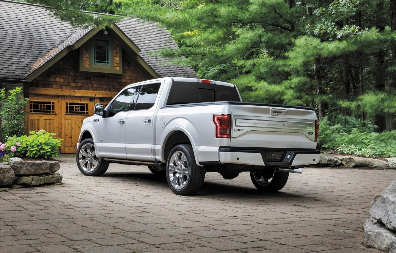 Photo wallpaper Ford, F-150, Pickup, Limited, 2016, Ford F-150, Ford 2016, Ford Limited