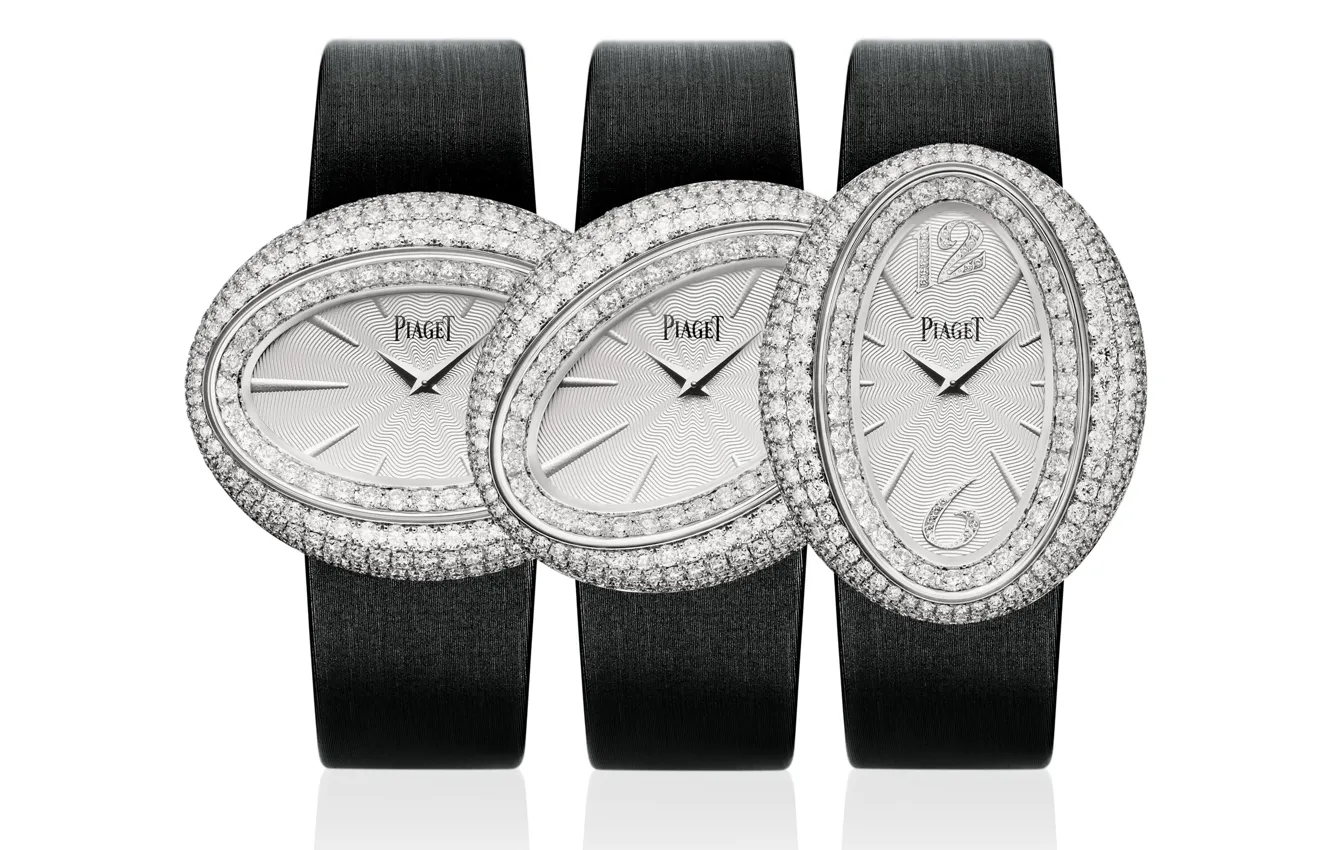 Photo wallpaper watch, brand, diamond, Piaget