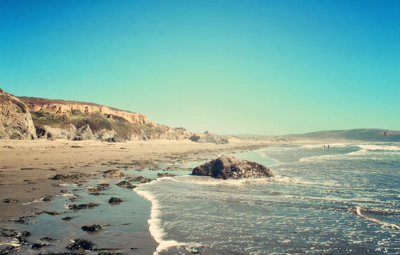 Photo wallpaper the ocean, morning, CA, beach, California Beach