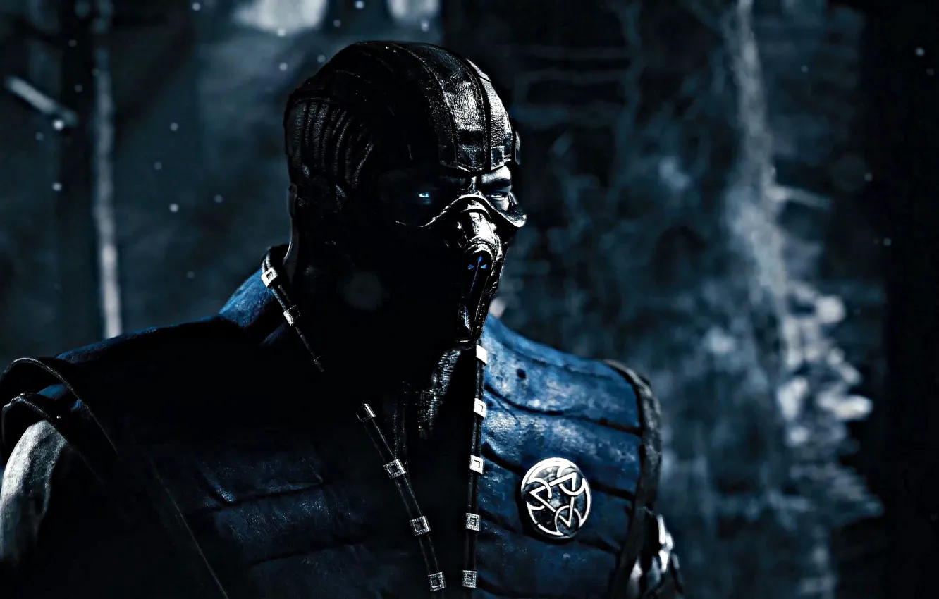 Photo wallpaper Sub-Zero, Mortal Kombat X, Mortal Kombat 10, Ninja Ice