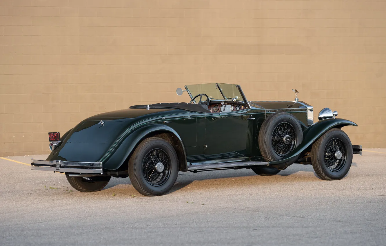 Photo wallpaper Roadster, 1932, retro cars, Retro Cars, Rolls-Royce Phantom II, Henley Brewster, Rolls-Royce Phantom II Henley …