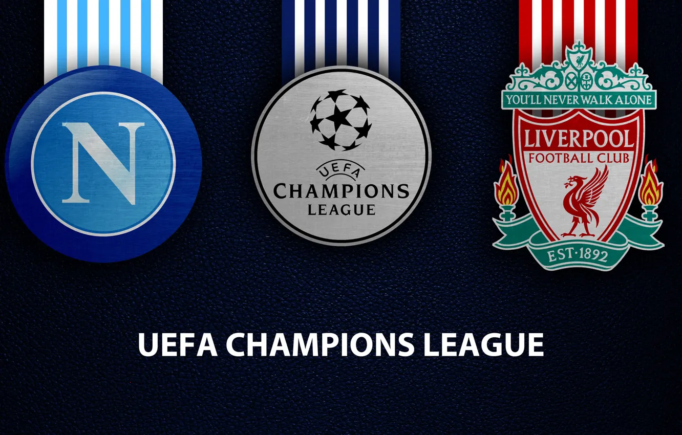 Photo wallpaper wallpaper, sport, logo, football, Liverpool, Napoli, UEFA Champions League, Napoli vs Liverpool