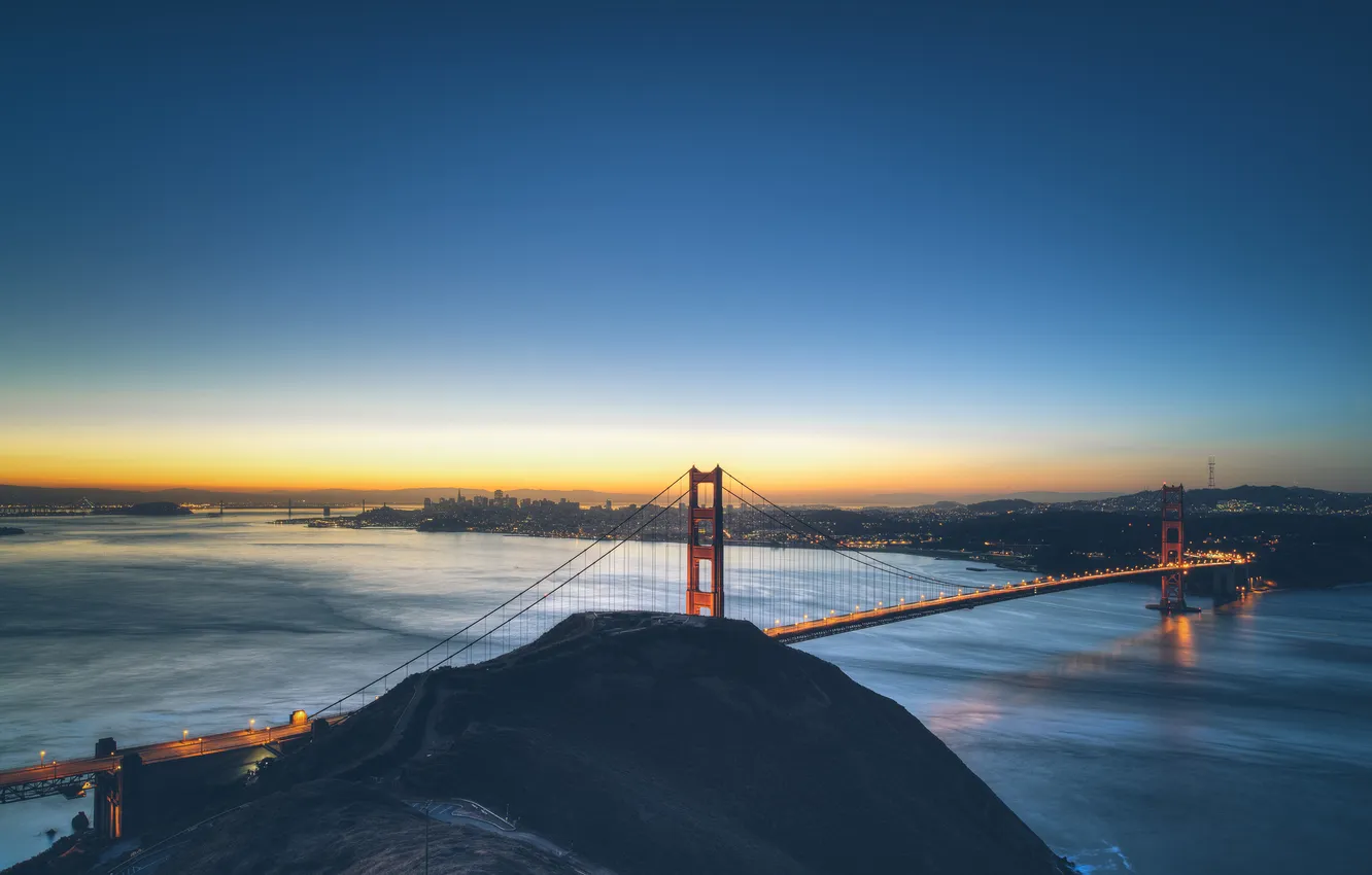 Photo wallpaper the city, dawn, morning, CA, San Francisco, USA, San Francisco, Arthur Chang рhotography