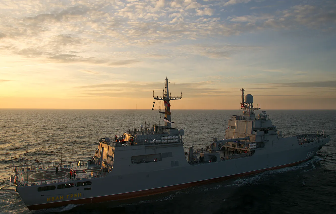 Photo wallpaper ship, landing, Ivan Gren
