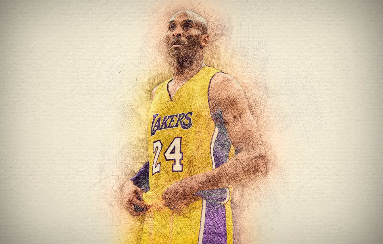 Photo wallpaper basketball, Legend, NBA, Kobe Bryant, Bryant, Kobe, American, Los Angeles Lakers