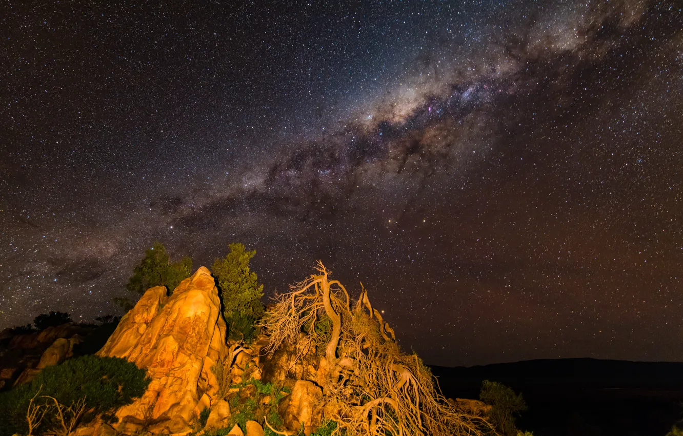 Photo wallpaper stars, night, nature, the milky way