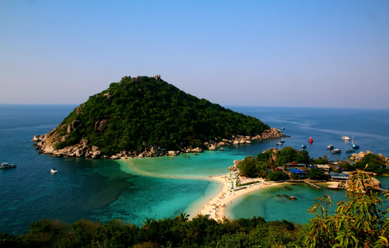 Photo wallpaper the ocean, island, Thailand, resort