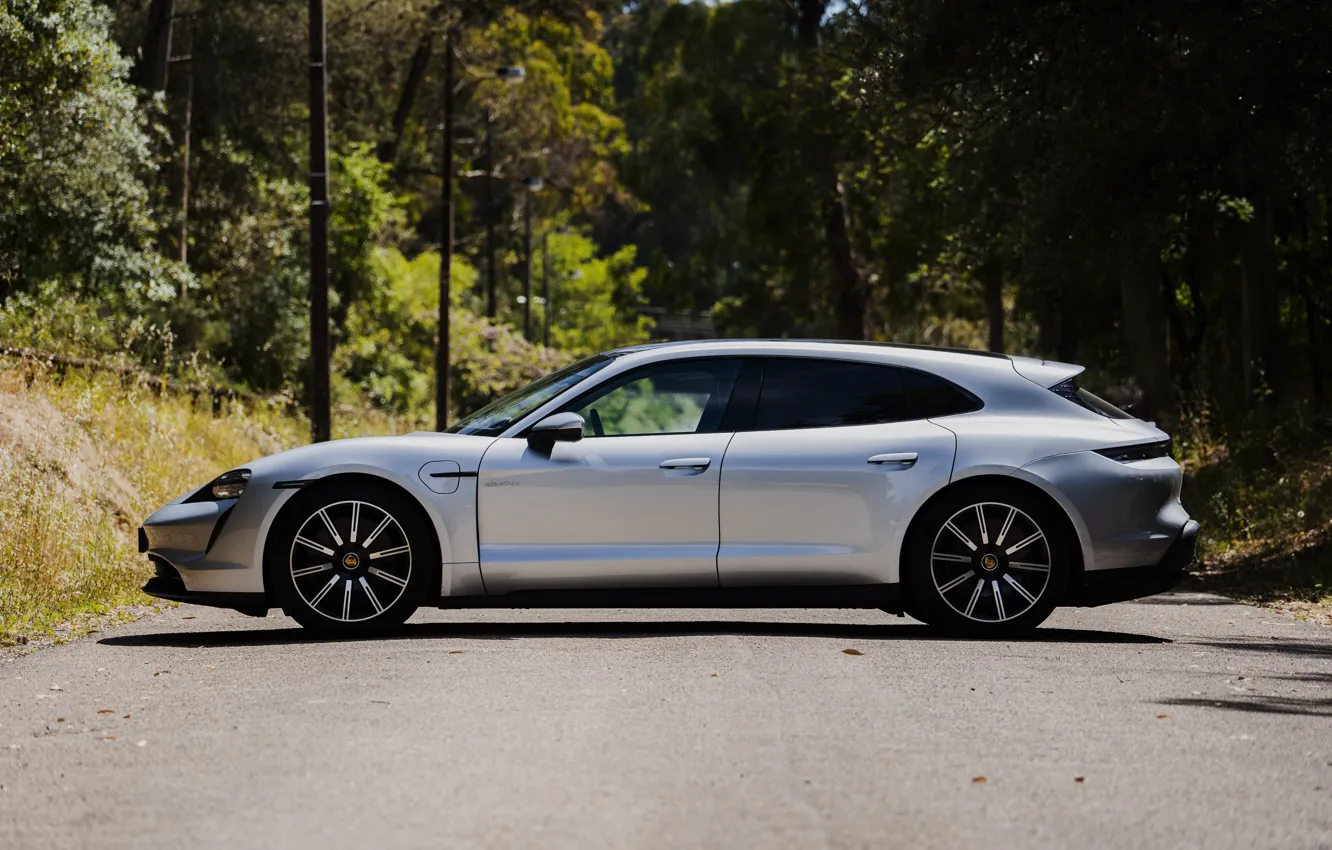 Photo wallpaper Porsche, Taycan, Porsche Taycan Sport Turismo