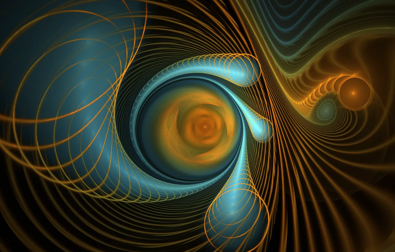 Photo wallpaper Abstract, Fractal, Spiral, Vortex