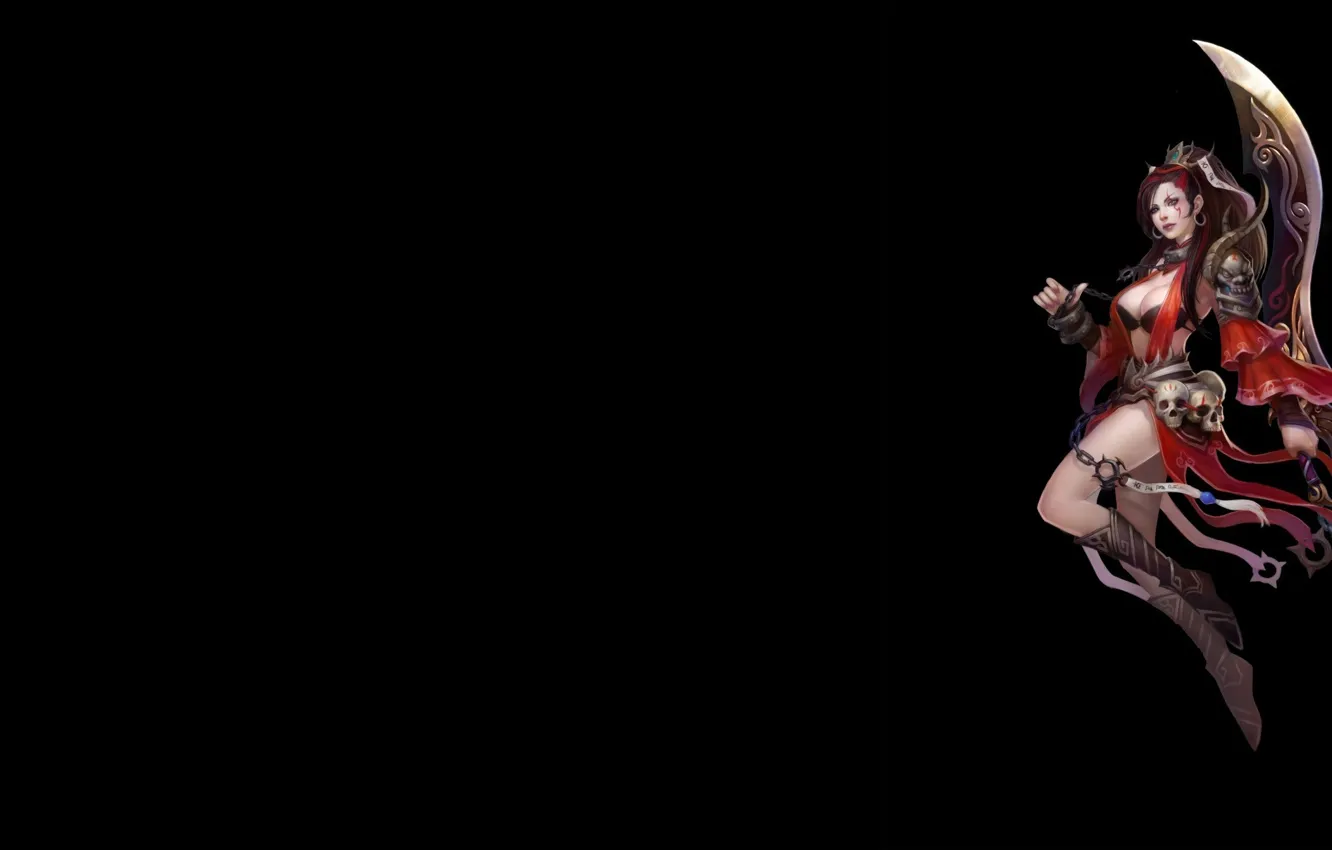 Photo wallpaper girl, the game, sword, warrior, art, skill