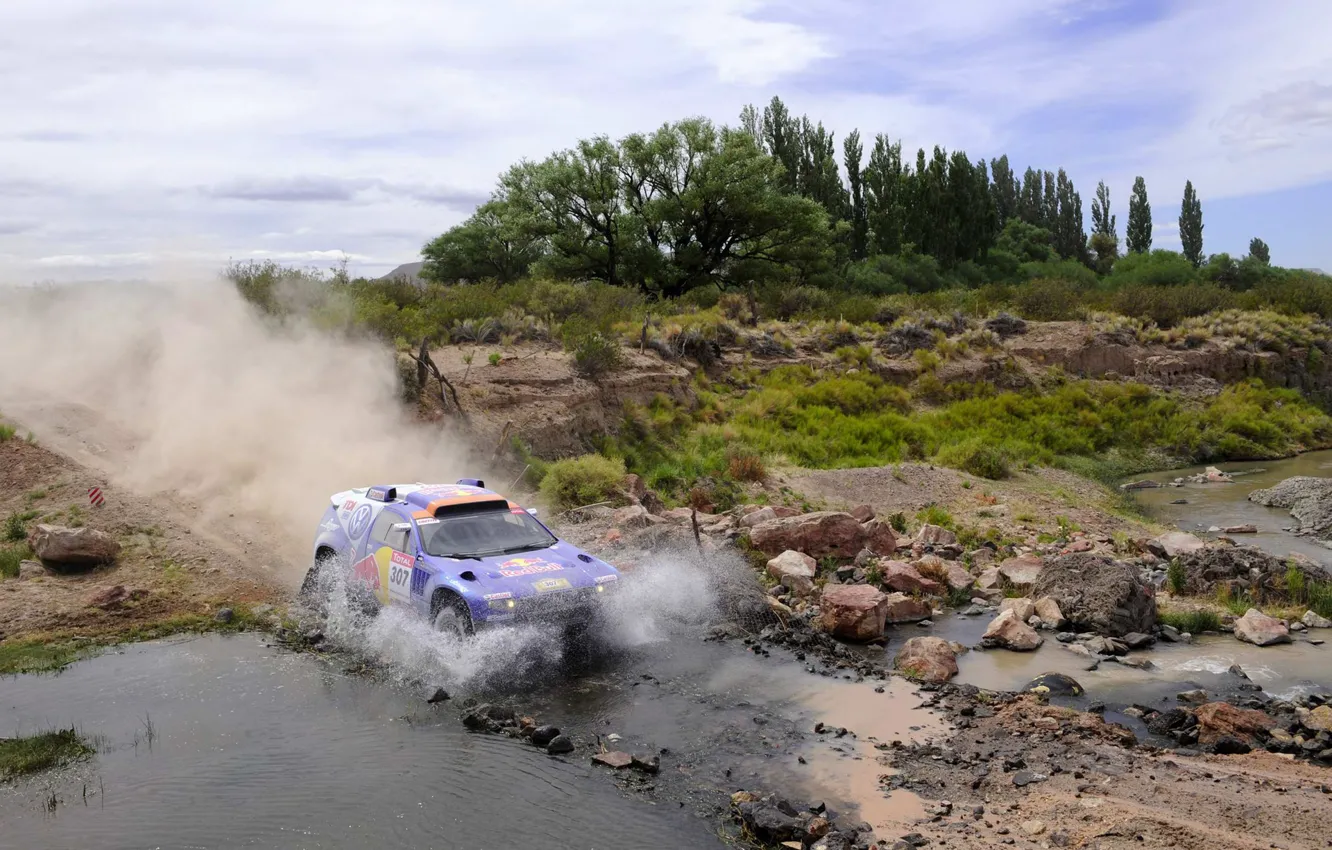 Photo wallpaper Volkswagen, crossing, Touareg Race