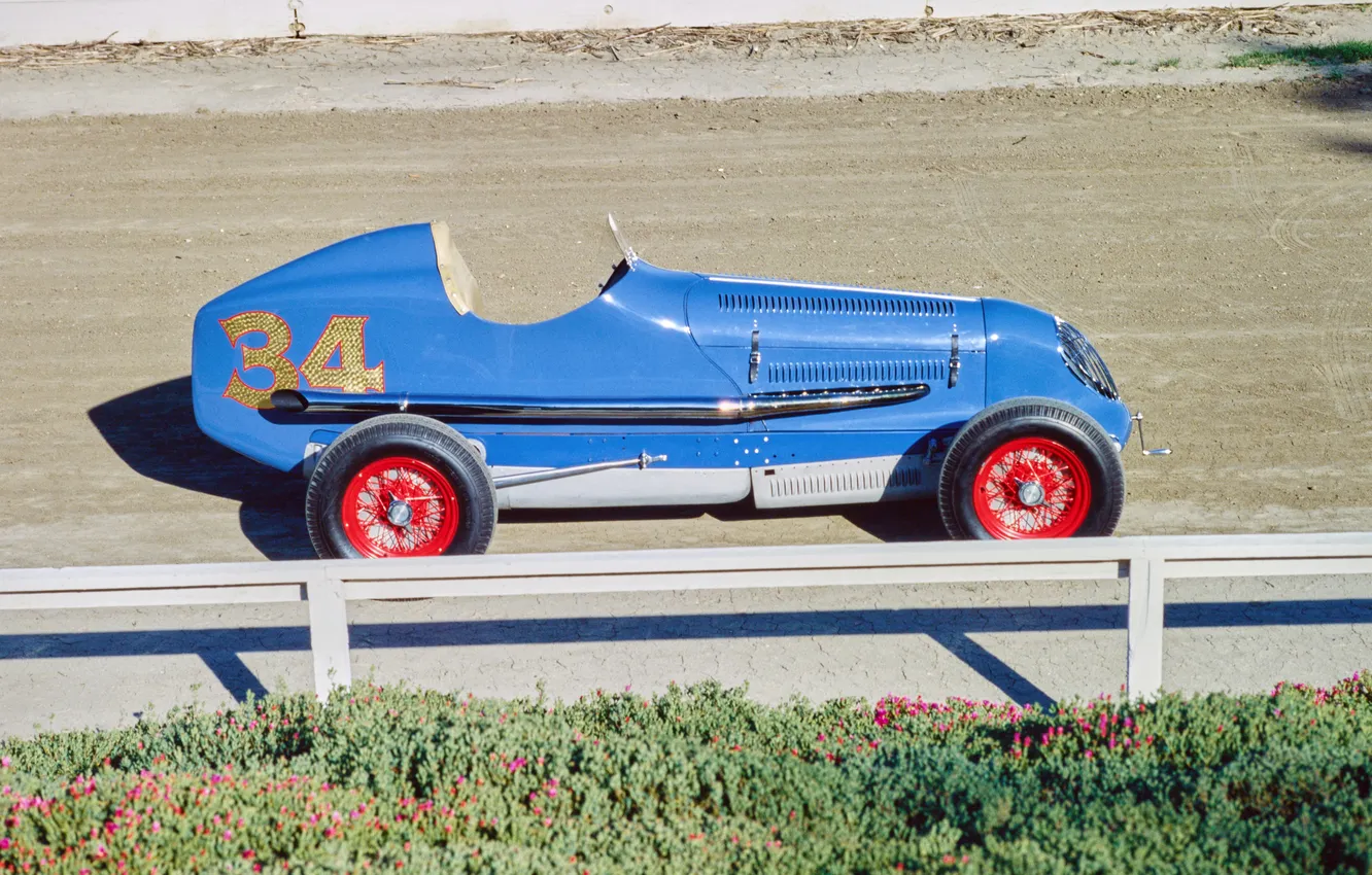Photo wallpaper retro cars, race car, 1930, Duesenberg, Indy 500