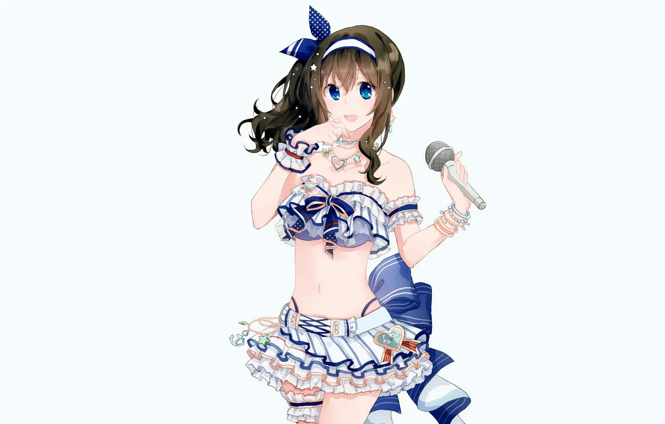 Photo wallpaper girl, fantasy, sexy, cleavage, long hair, boobs, anime, beautiful