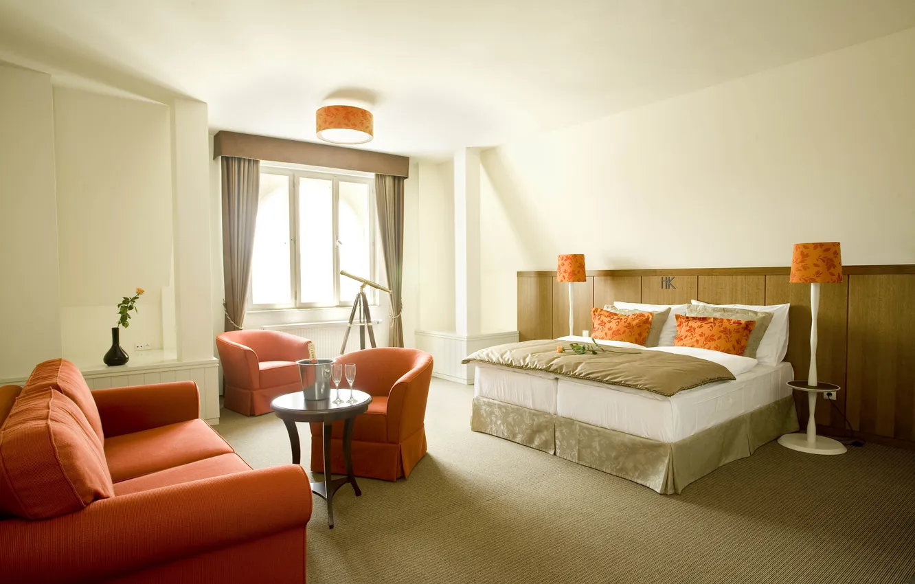 Photo wallpaper design, style, Villa, home, interior, bedroom, living room